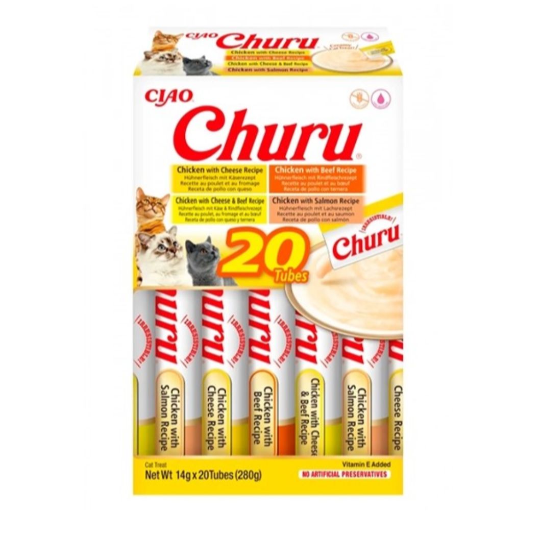 CHURU CAT BOX VARIEDADES DE FRANGO COM VACA