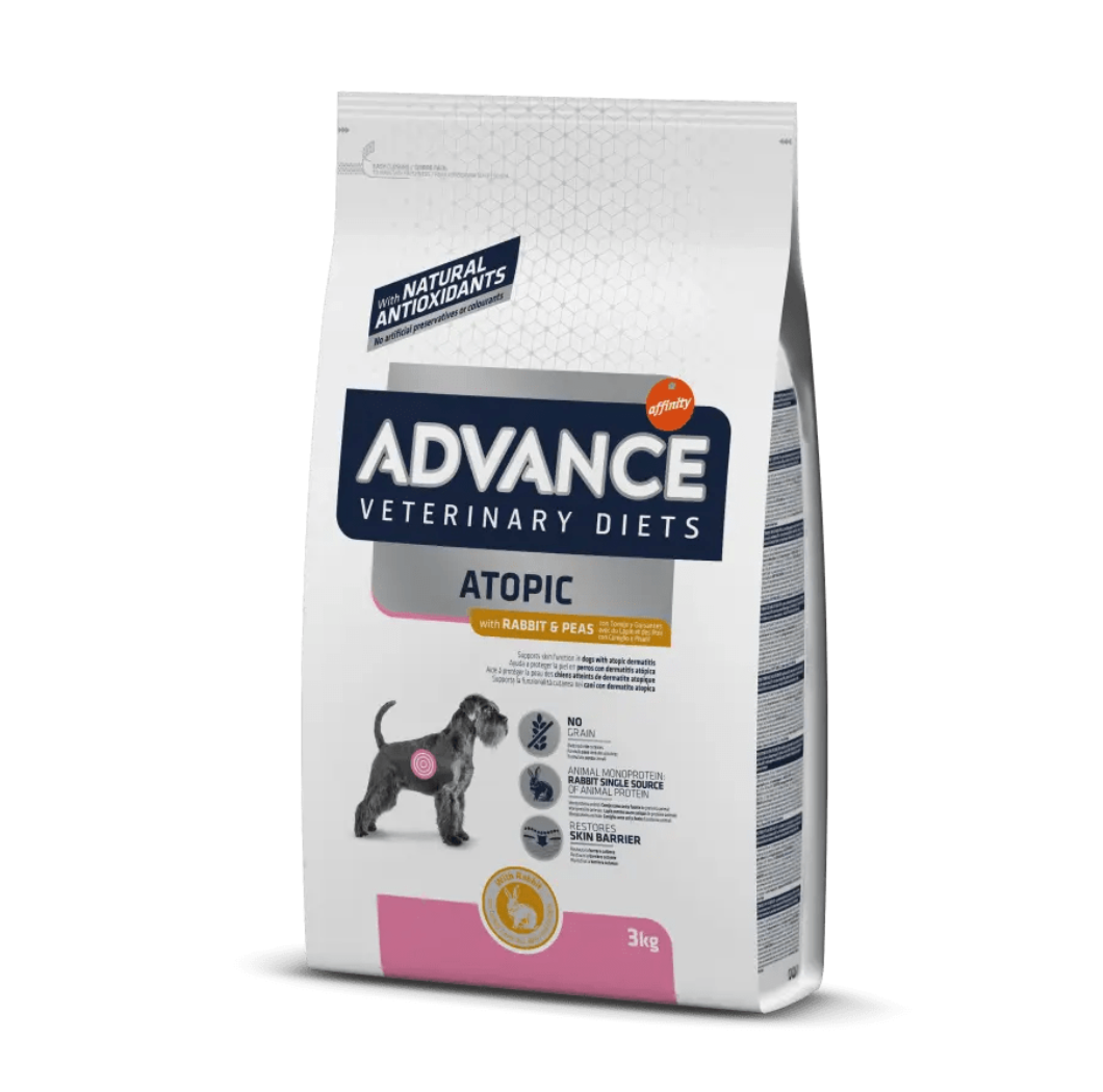 Ração ADVANCE DOG Veterinary Atopic Medium/Maxi ( c/ coelho )