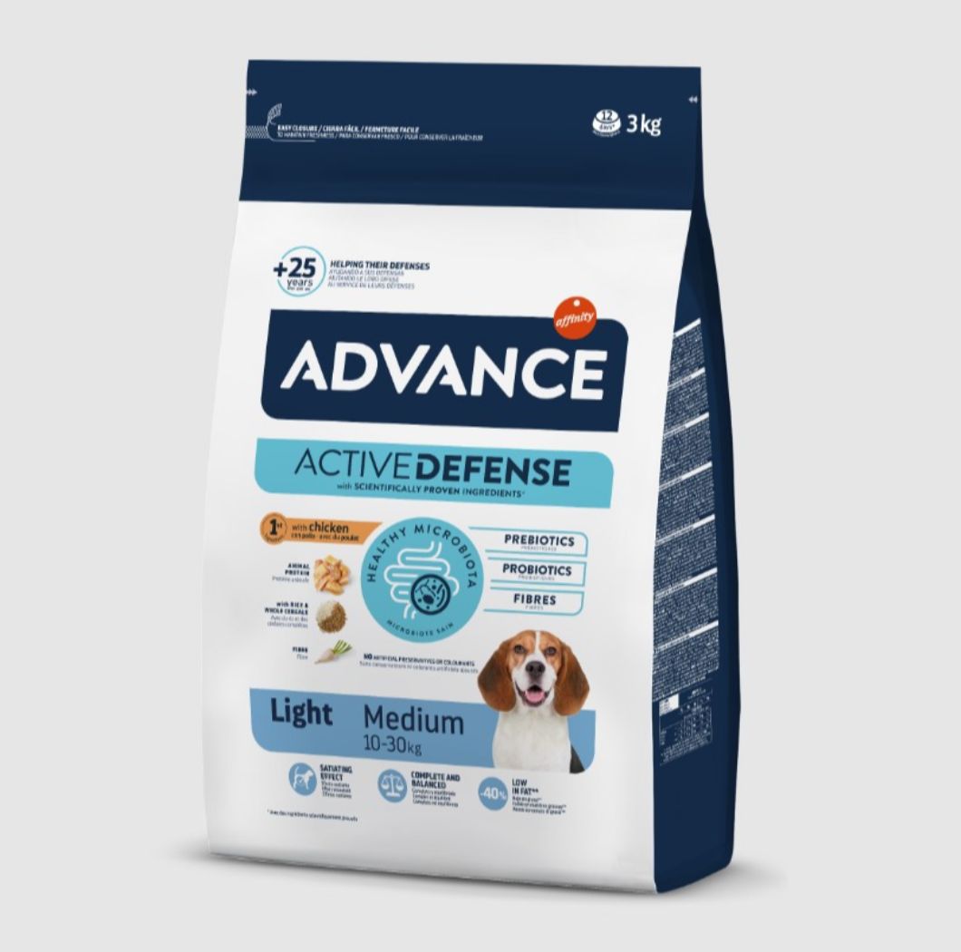 Ração ADVANCE Medium Light Frango e Arroz