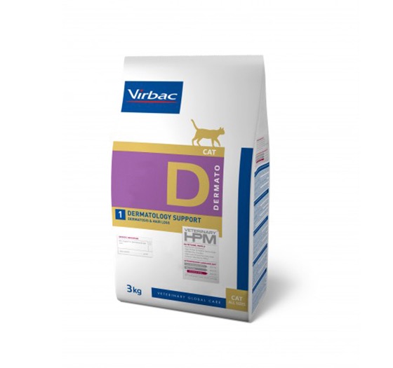 Virbac Veterinary HPM D1 Cat Dermatology Support